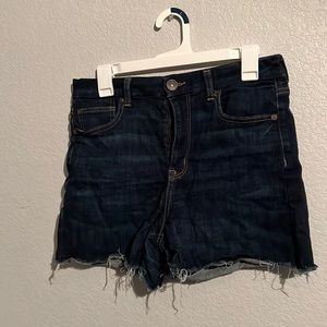 American eagle dark jean shorts